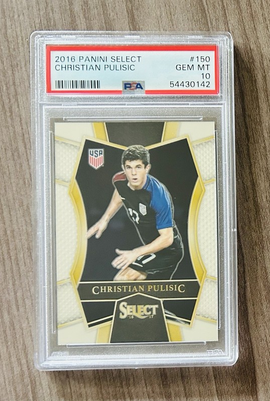 2016 Panini Select Christian Pulisic Rookie Card #150 PSA 10