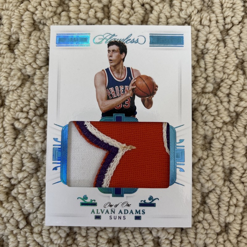 2020-21 Panini Flawless Alvan Adams Platinum Game Used Patch 1/1 Phoenix Suns 