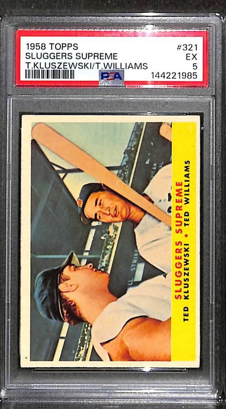 1958 Topps #321 Sluggers Supreme Ted Williams PSA 5 EX 144221985 