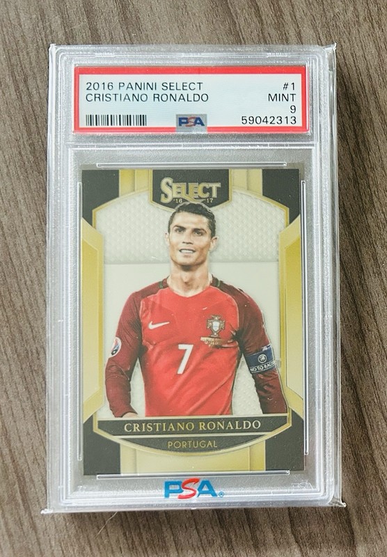2016 Panini Select Cristiano Ronaldo Card #1 PSA 9