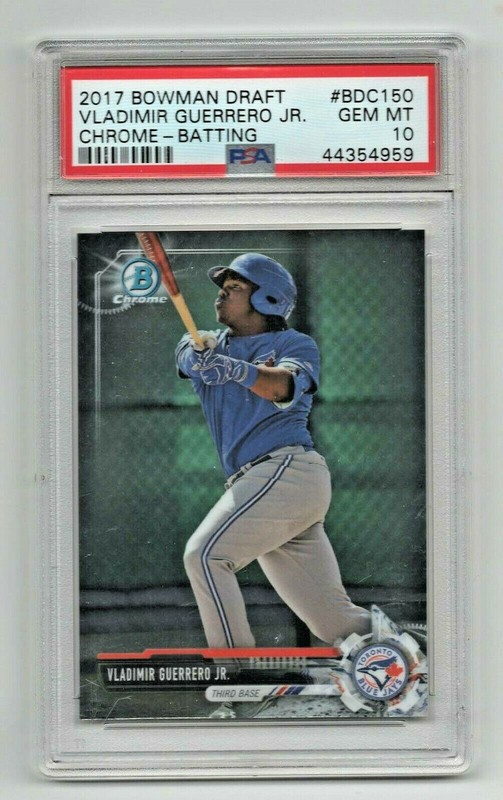 2017 Bowman Draft Chrome * Rookie * Vladimir Guerrero Jr * #BDC150 * PSA 10 view 1