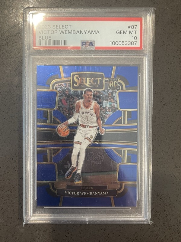 2023-24 Panini Select - Concourse Victor Wembanyama #87 Blue (RC) PSA 10