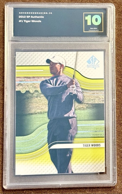 2012 SP AUTH GOLF #1 TIGER WOODS GEM 💎 MINT 10 ⛳️