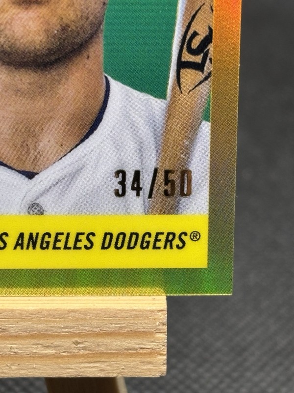 2025 Topps Chrome Platinum Dalton Rushing Auto True Gold 34/50 🔥Rookie Dodgers view 2