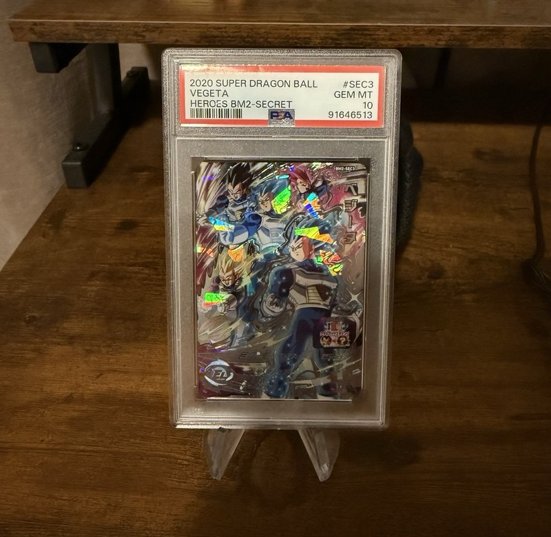 PSA 10 2020 Super Dragon Ball Heroes Vegeta Secret Rare Foil Card #SEC3