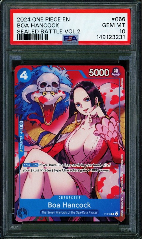 Boa Hancock - P-066 - PSA 10 - Sealed Battle Vol 2 - English - One Piece - 149-3