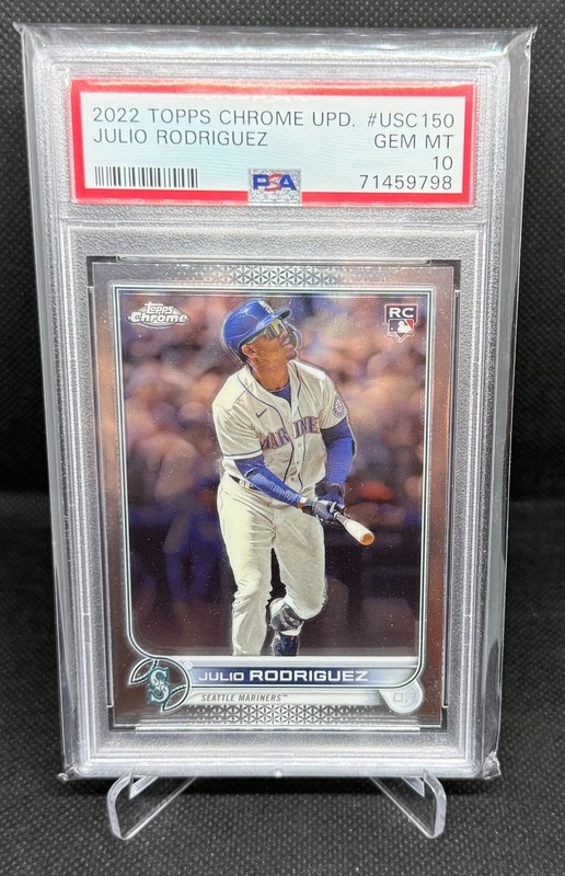 2022 Topps Chrome Update - Julio Rodriguez #USC150 (RC) Rookie - PSA 10