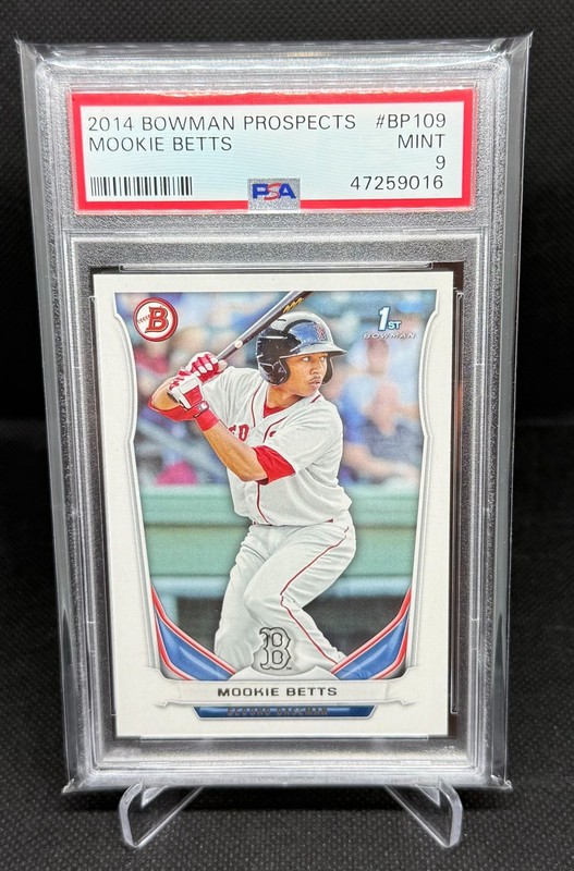2014 Bowman - Mookie Betts Prospects #BP109 (RC) Rookie - PSA 9