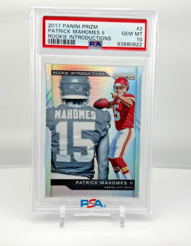 Patrick Mahomes 2017 Panini Prizm Rookie Introductions #2 PSA 10 Gem Mint