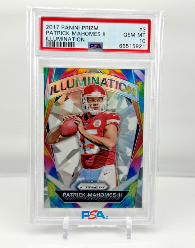 Patrick Mahomes 2017 Panini Prizm Illumination #3 PSA 10 Gem Mint