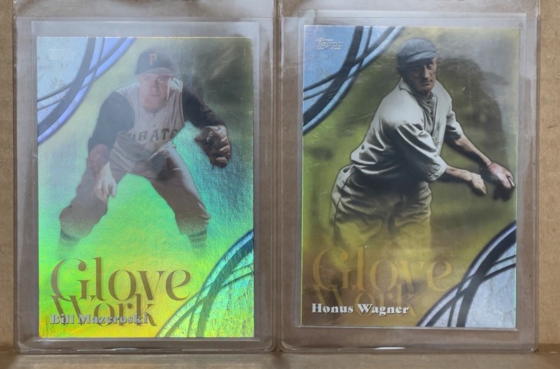 2026 Topps Series 2 Baseball Glove Works Honus Wagner & Bill Mazeroski Pirates