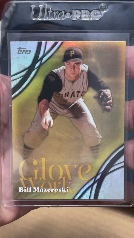 2026 Topps Series 2 Baseball Glove Works Honus Wagner & Bill Mazeroski Pirates view 2