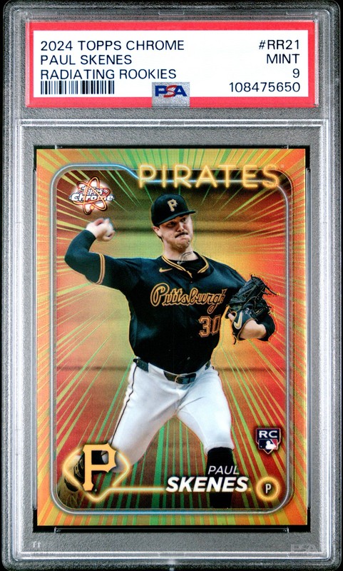 2024 Topps Chrome Paul Skenes Radiating Rookies #RR21 PSA 9