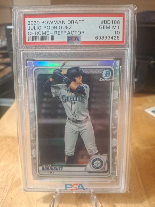 2020 Bowman Chrome Draft Julio Rodriguez Refractor Psa10!!!!!