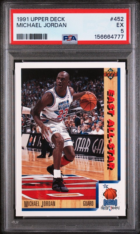 1991 Upper Deck #452 Michael Jordan PSA 5