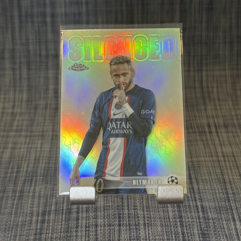 Neymar Jr 2025-26 Topps Chrome UEFA UCC Silenced Refractor #SHH1