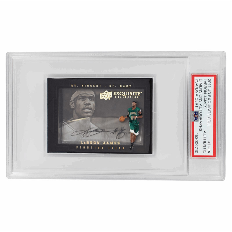 2011 Upper Deck Exquisite Coll. Dimensions Auto LeBron James #D-JA PSA Authentic