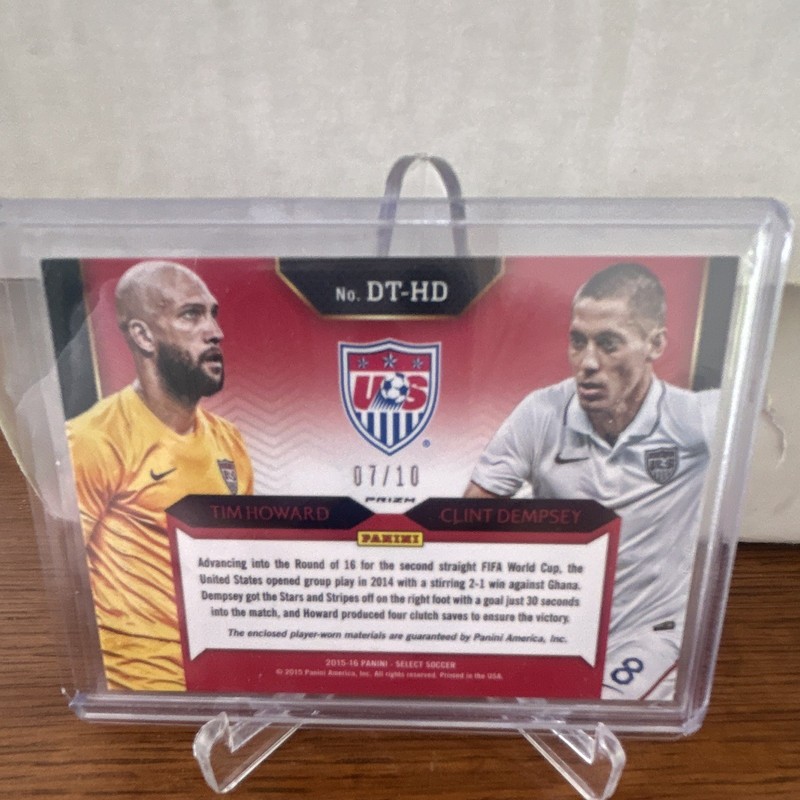 Panini 2015-16 Select Dempsey Howard Double Team Gold Prizm Patches /10 USA view 2