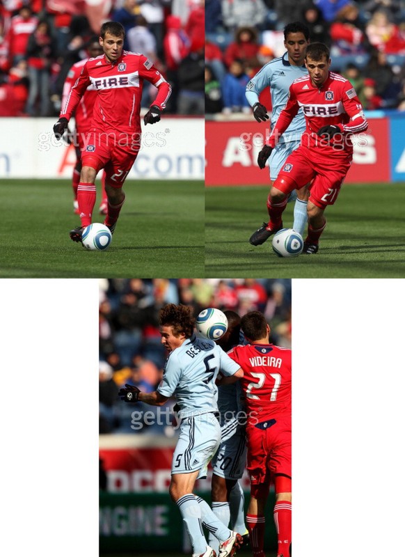 Chicago Fire 2011 Game/Match Used/Worn MLS Soccer Jersey - Videira, Auto., LOA view 2