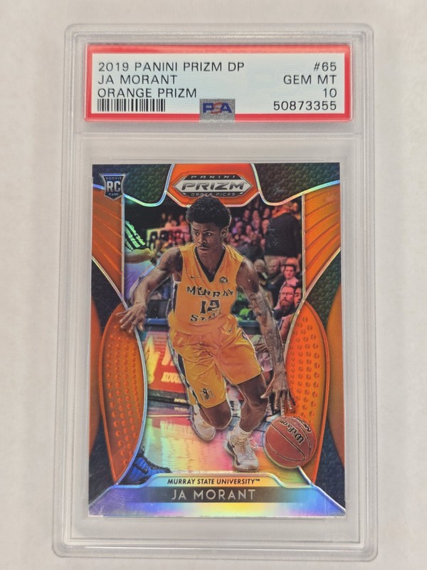 2019 Panini Prizm Draft Picks Ja Morant ORANGE PSA 10 RC ZG