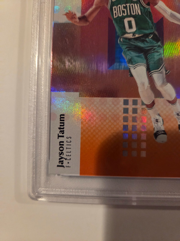2017-18 Panini Status Jayson Tatum Orange (RC) #128 PSA 10 view 2