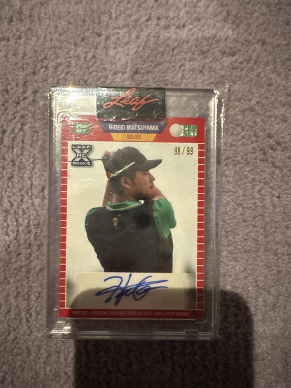 Hideki Matsuyama Rookie Auto RC Leaf Pro Set PSA20 Golf
