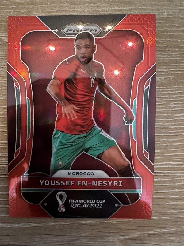 2022 Panini Prizm World Cup Qatar - Youssef En-Nesyri #244 Red Prizm /399