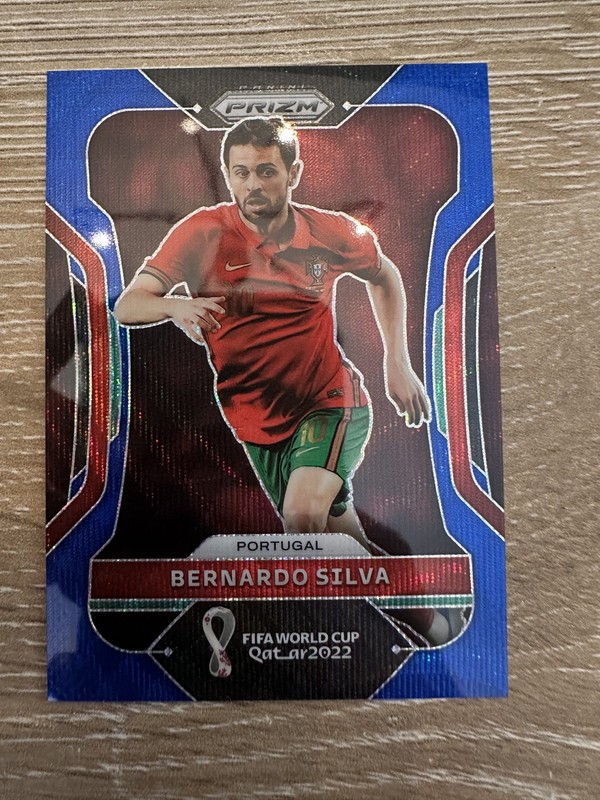 2022 Panini Prizm World Cup Qatar - Bernardo Silva #173 Blue Wave Prizm /199
