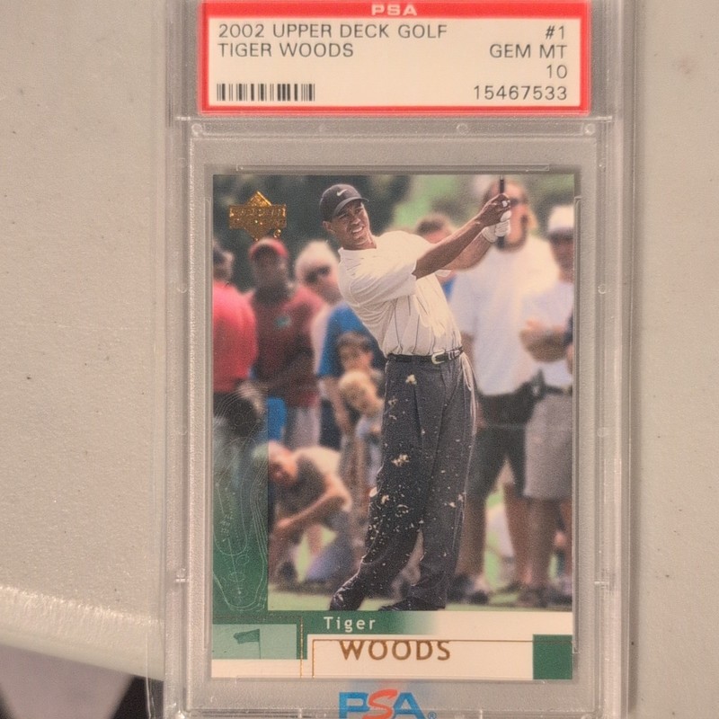 2002 Upper Deck Tiger Woods - PSA 10