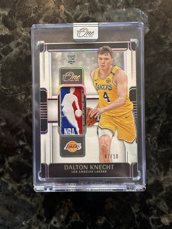 Dalton Knecht 2024-25 Panini One and One Logoman Rookie Patch 07/10 Lakers RC