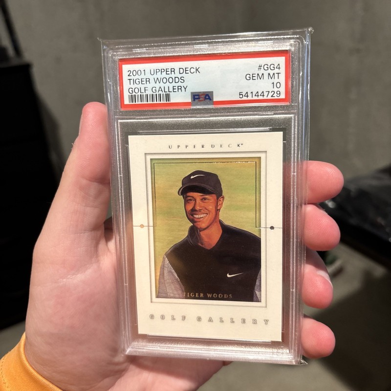 TIGER WOODS - PSA 10 - 2001 Upper Deck Golf #GG4 - Golf Gallery