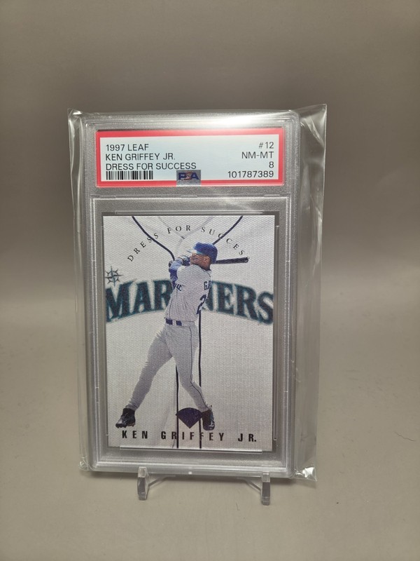 1997 Leaf Ken Griffey Jr Dress For Success PSA 8 # /3500 HOF Mariners