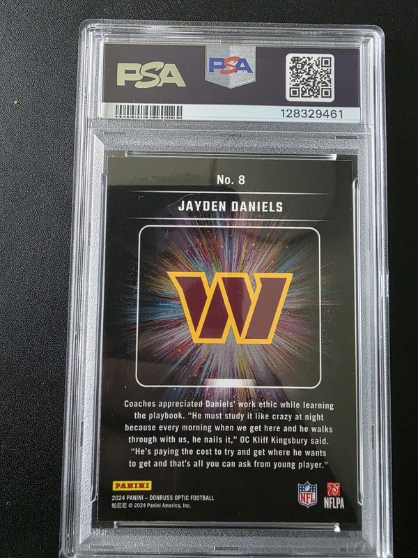 2024 Jayden Daniels Optic Light It Up Rookie PSA 10 🔥🔥🔥🔥🔥 view 2