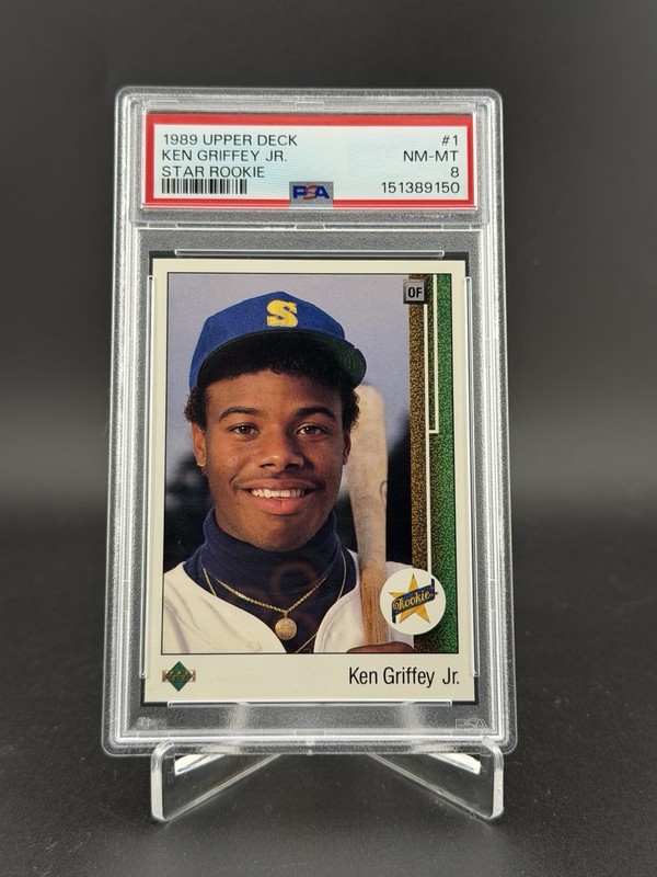 1989 Upper Deck Ken Griffey Jr Star Rookie RC #1 PSA 8 Seattle Mariners