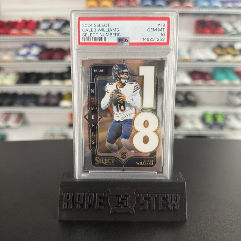 2024 Panini Select Caleb Williams Select Numbers RC Rookie #19 Gem Mint PSA 10