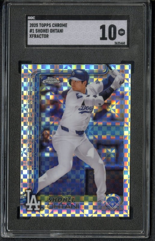 2025 Topps Chrome Shohei Ohtani X-Fractor #1 SGC 10 GEM MINT