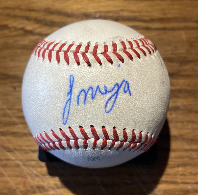 Francisco Mejia ROOKIE AUTO SIGNED 2016 Game Used Carolina League Baseball