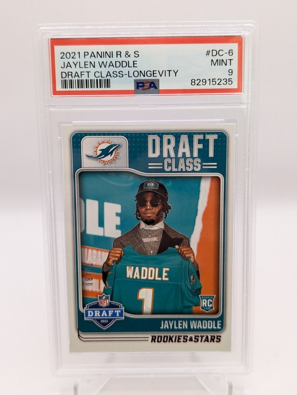 2021 Panini Rookies & Stars Draft Class Longevity /80 Jaylen Waddle RC PSA 9 DC6