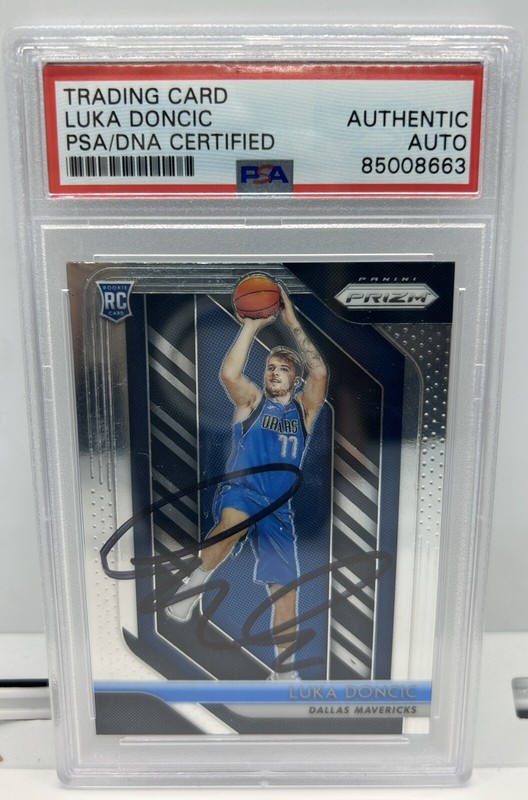Luka Doncic 2018-19 Prizm #280 RC Rookie AUTO PSA/DNA Authentic Dallas Mavericks