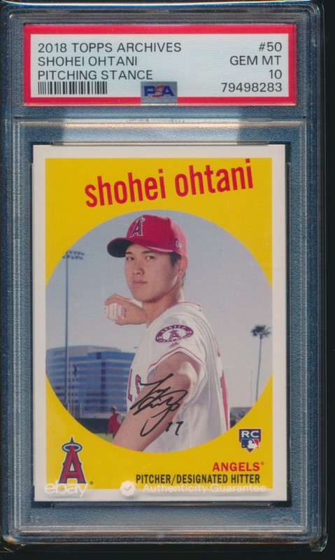 PSA 10 SHOHEI OHTANI/OTANI 2018 TOPPS ARCHIVES PITCHING LA Angels RC GEM MINT