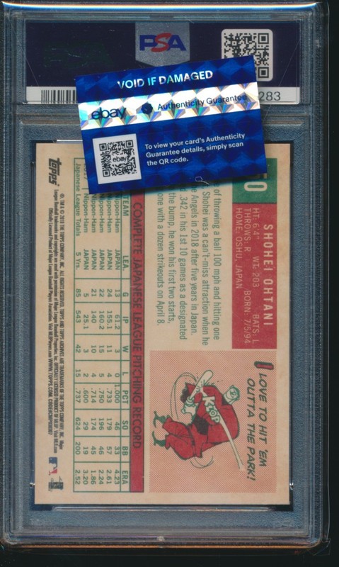 PSA 10 SHOHEI OHTANI/OTANI 2018 TOPPS ARCHIVES PITCHING LA Angels RC GEM MINT view 2