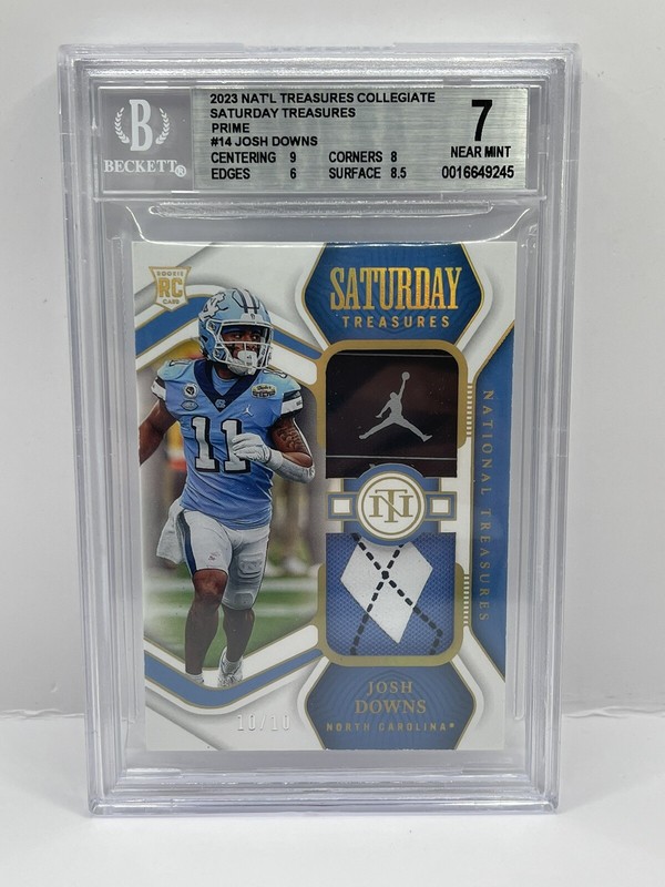 2023 National Treasures Collegiate - JOSH DOWNS - RPA AUTO #10/10  Logoman