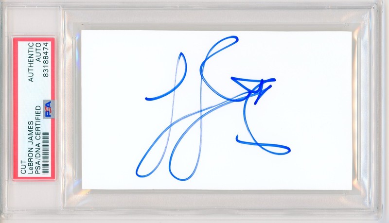 LeBron James ~ Signed In-Person 2008 USA Team Signature Auto ~ PSA DNA Encased