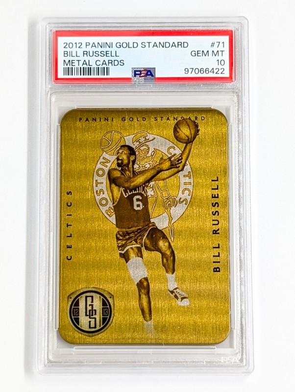 2012-13 Panini Gold Standard Metal #71 Bill Russell PSA 10 Boston Celtics HOF