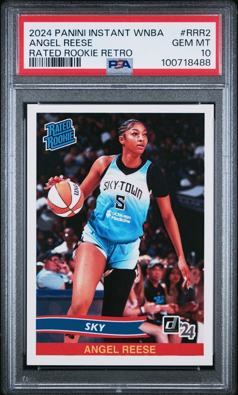 Graded 2024 Panini Instant Angel Reese #RRR2 Rated Rookie Basketball Card PSA 10