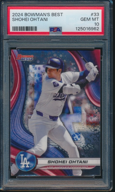 PSA 10 SHOHEI OHTANI 2024 Bowman's Best #33 LA DODGERS GEM MINT