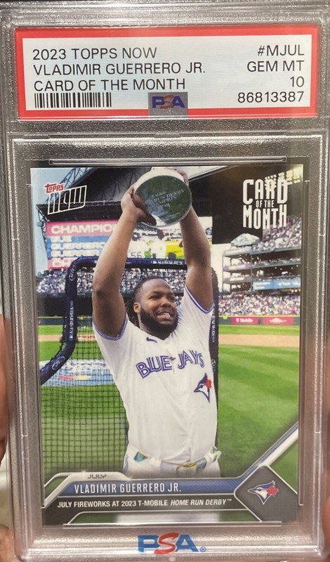 VLADIMIR GUERRERO JR 2023 Topps Now PSA 10 #MJUL HR DERBY Vlad Jr⚾️🏆 POP 14