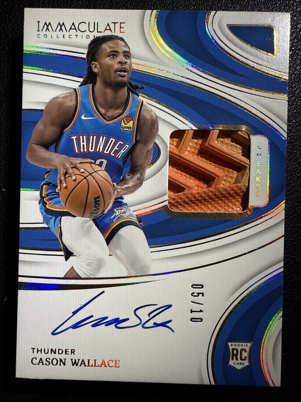 2023 Panini Immaculate Cason Wallace Rookie Sneaker Swatch Relic AUTO /10 Gold
