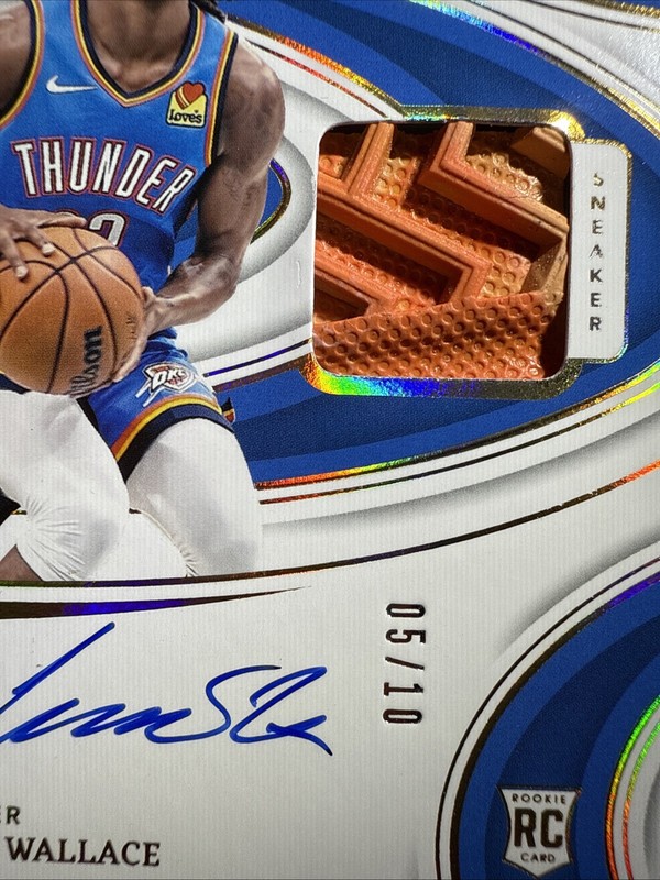 2023 Panini Immaculate Cason Wallace Rookie Sneaker Swatch Relic AUTO /10 Gold view 2