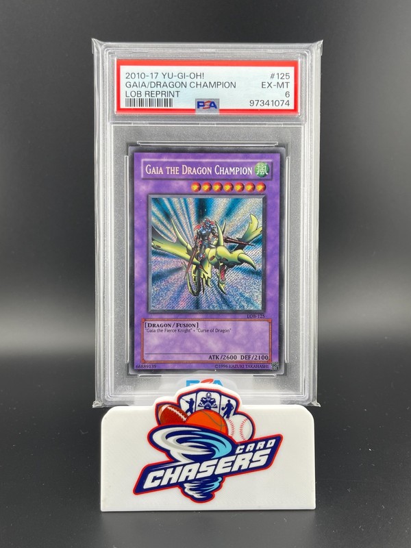 2010-2017 YU-GI-OH! LOB REPRINT 125 GAIA/DRAGON CHAMPION PSA 6